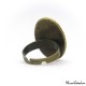 Oval ring "The young woman with a hat"