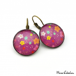 Purple earrings
