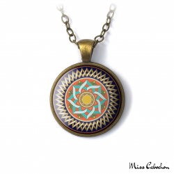 Necklace with arab and hispanic designs