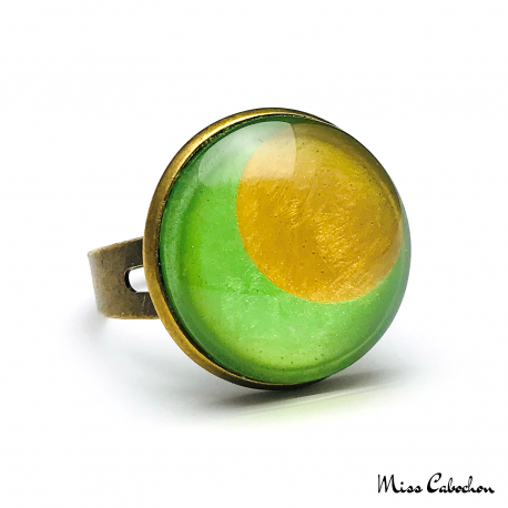 Green and Gold ring