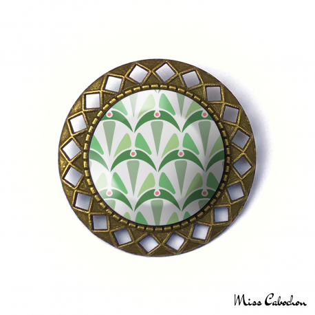 Brooch - Art deco collection - Shades of green