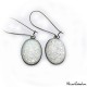 Dangle earrings - Silver glitter