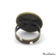 Ring "Fächer auf goldenem Grund" - Art Nouveau collection
