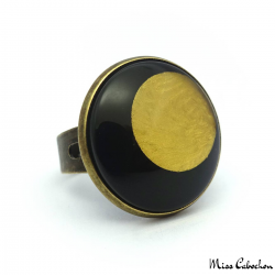 Black and Gold ring