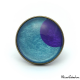 Fashion ring - Purple Moon on Blue