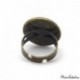 Antique style ring "March by Alfons Mucha"