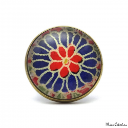 Japanese style jewelry - Ring with floral patterns