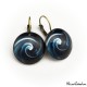 "Blue swirl" earrings
