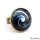 "Blue swirl" ring