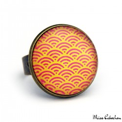 Traditional japanese patterns ring