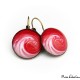 "Red cloud" earrings
