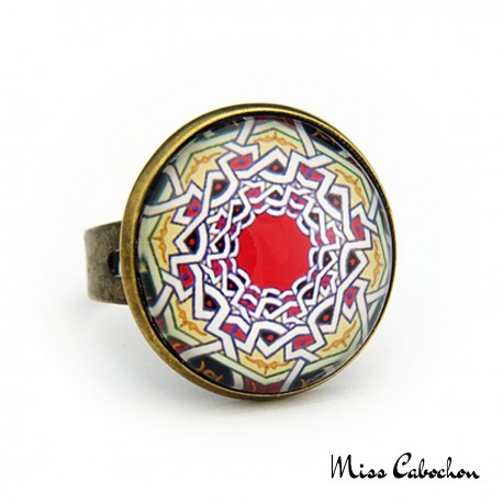 "Moroccan tray" ring