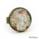 Antique style ring "March by Alfons Mucha"