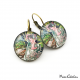 1900s style earrings "June by Alfons Mucha"