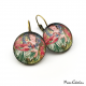 Art deco earrings "December by Alfons Mucha"