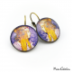 Round earrings "Byzantine" - Art Nouveau collection