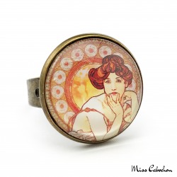Ring "Topaz" - Art Nouveau collection