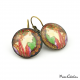 Art nouveau style earrings - Laurel - Alfons Mucha