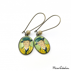 Earrings "Portrait of Armand Roulin" by Vincent van Gogh